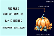 Pumpkin Season Clipart Png, an Illustration by SinaCreation (Thumbnail 6 of 7)