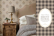 Farmhouse Brown Floral Patterns, a Pattern Graphic by Eclectic Anthology (Thumbnail 10 of 12)