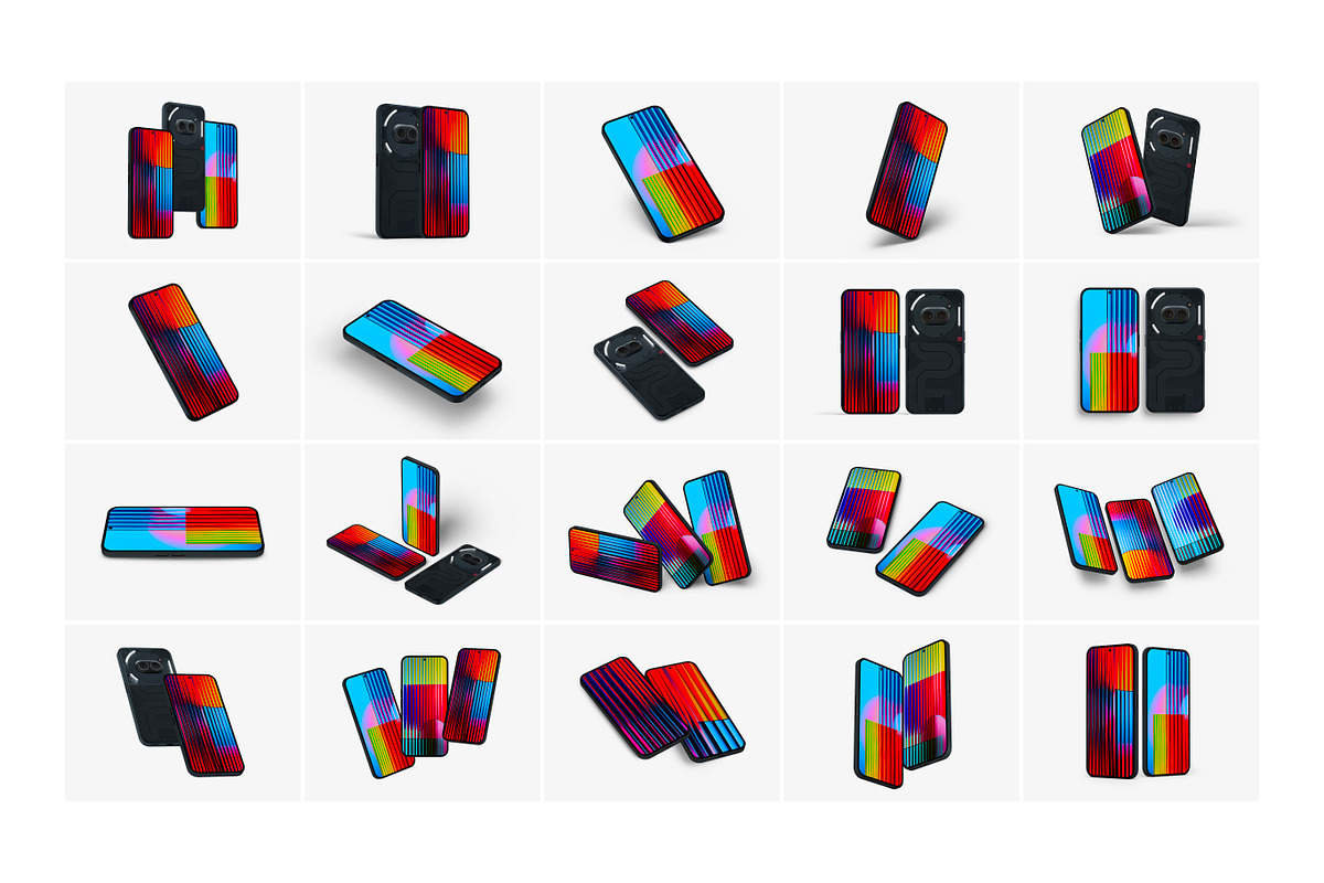 Nothing Phone (2a) Mockups, an Android Mockup by ls.graphics (Photo 2 of 10)