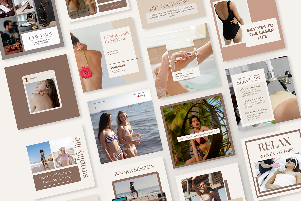 Laser Hair Removal Marketing, a Social Media Template by EliteMatidi (Photo 7 of 7)