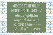 APRIL THREAD - Cross-Stitch Font, a Serif Font by alenaganzhela (Thumbnail 5 of 9)