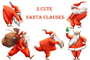 Christmas Story - Clipart Set, an Illustration by Mashamashastu (Thumbnail 2 of 13)