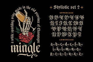 Ducky Black Blackletter Typeface, a Blackletter Font by alit design