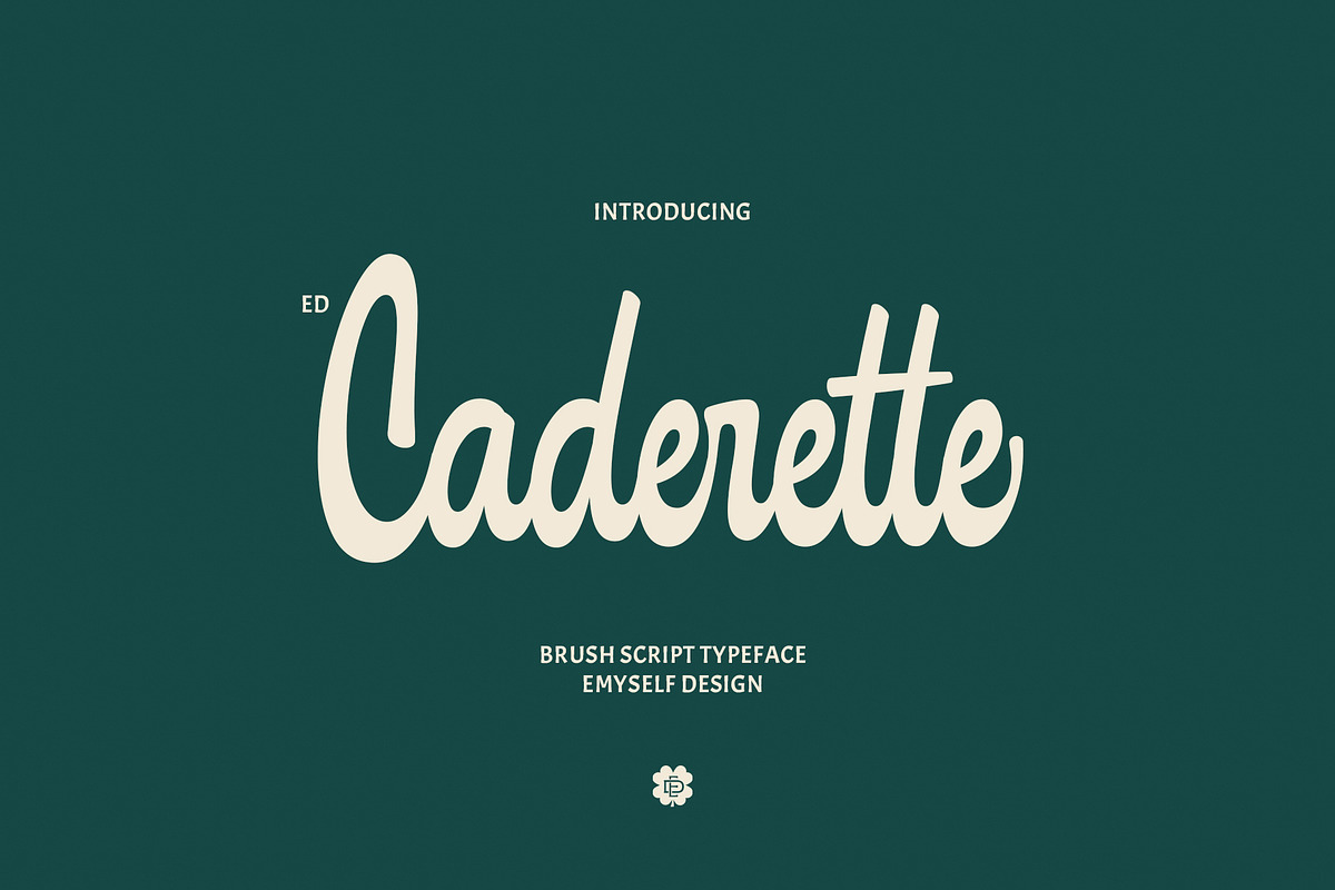 ED Caderette, a Script Font by Emyself Design (Photo 1 of 8)
