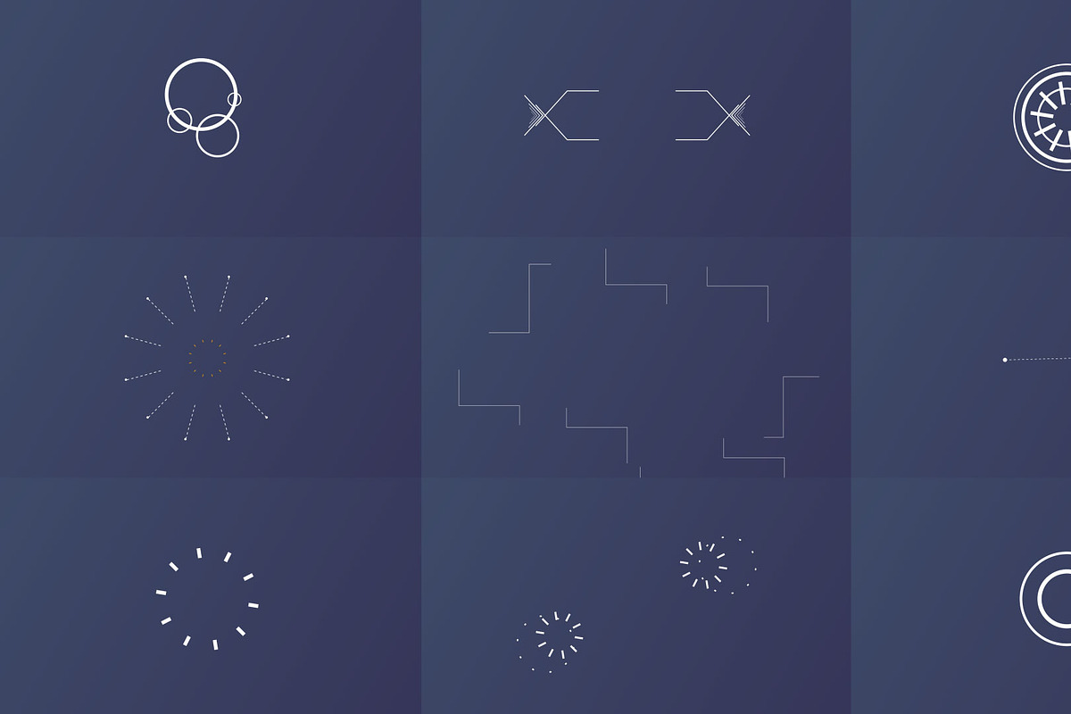 Shape Elements Pack, a Templates & Theme by WINNVIDEO (Photo 2 of 11)