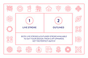 Floral Line Icons, an Outline Icon by Made by Made (Thumbnail 4 of 7)