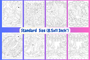 Bird Carousel Coloring Pages, an Animal Illustration by Coco Bloom (Thumbnail 4 of 5)