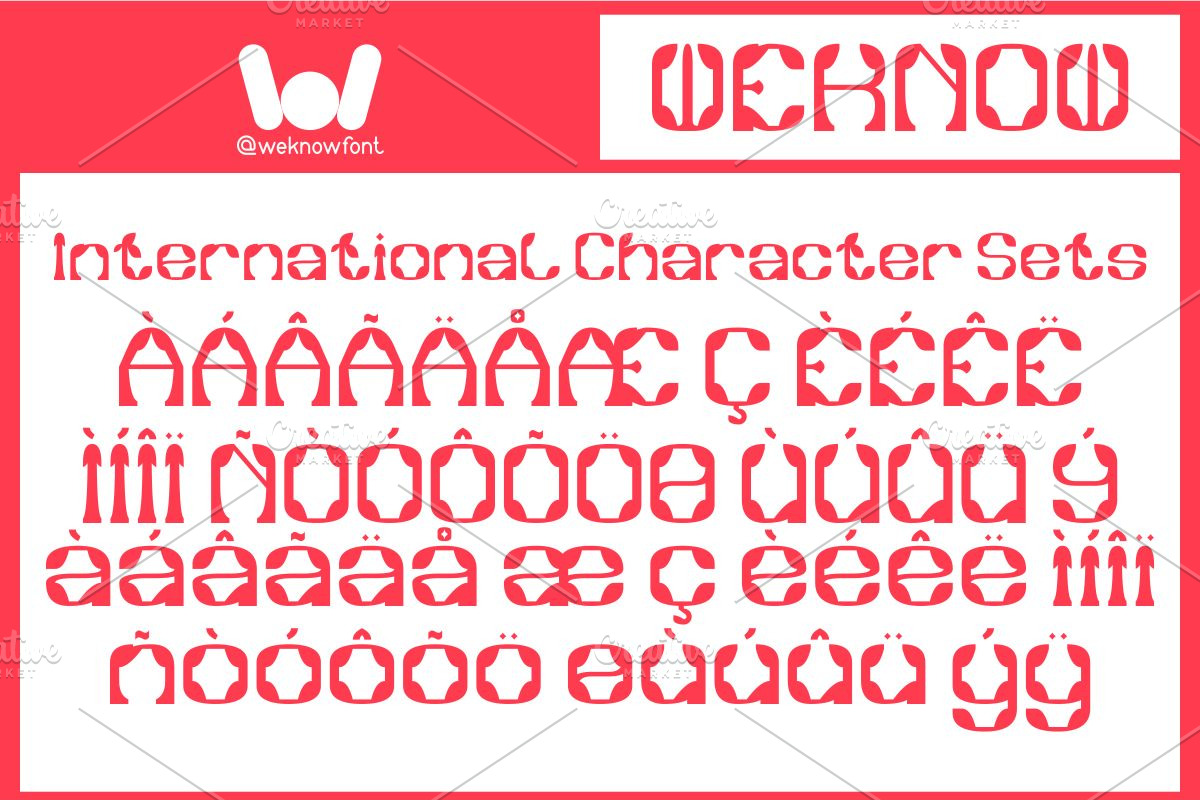 Synthetic Flora font, a Font by weknow (Photo 8 of 8)