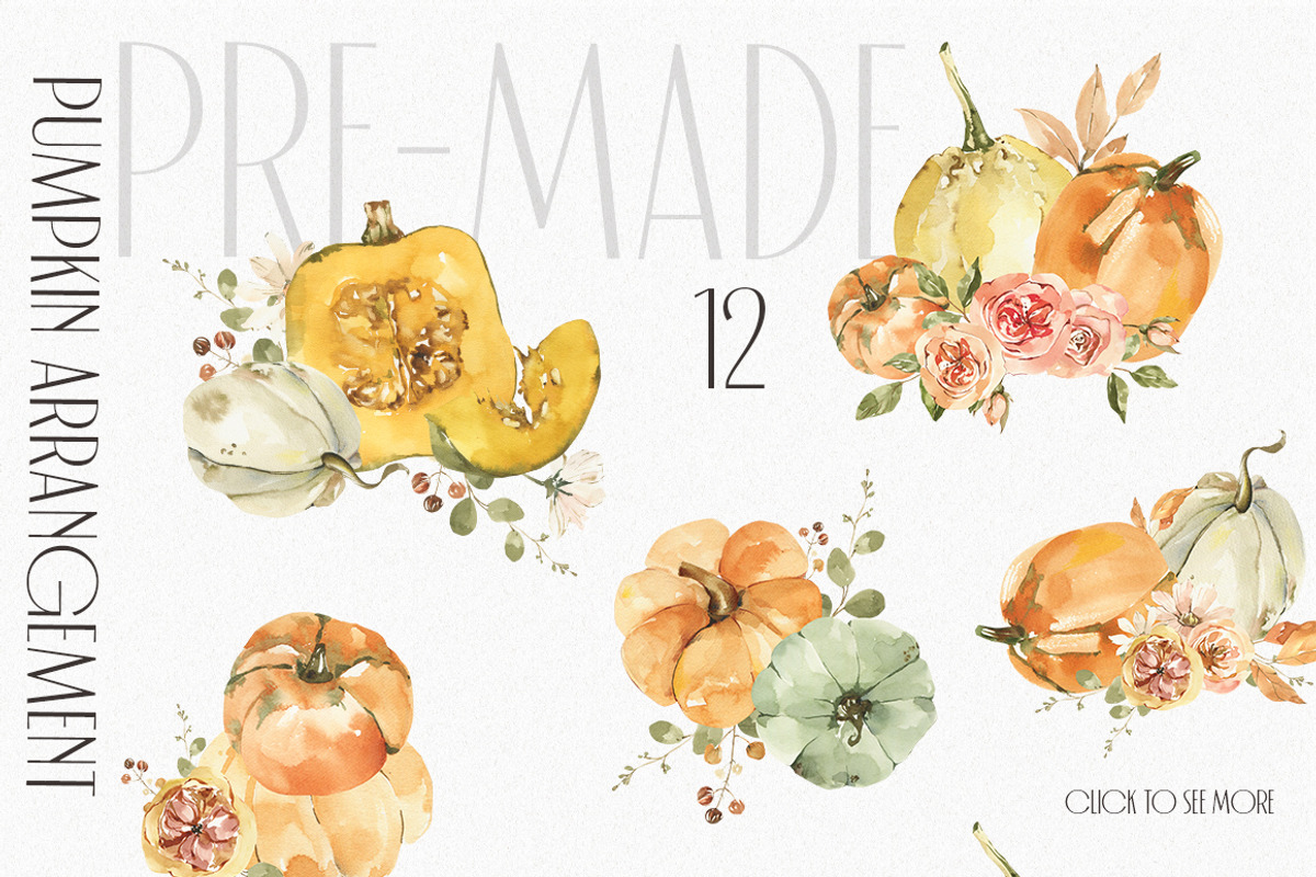 Just AUTUMN watercolor collection., an Object Illustration by ArtMaslyana (Photo 13 of 17)