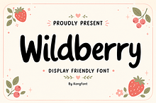 Wildberry - Handwritten Display Font