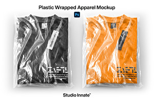 Plastic Packed Garment Mockup