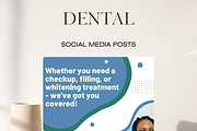 DENTAL SOCIAL MEDIA TEMPLATE, a Social Media Template by Local Marketing Templates (Thumbnail 1 of 9)