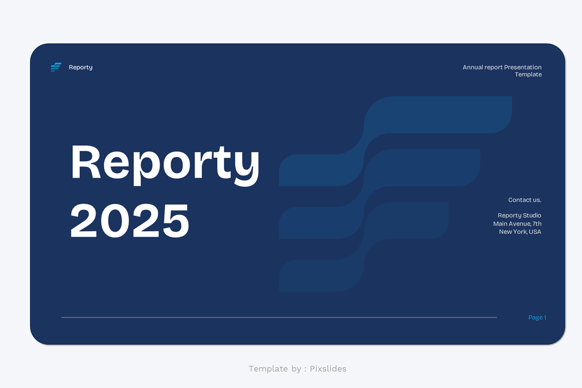Annual Report PowerPoint, a Presentation Template by Pixslides (Photo 3 of 7)