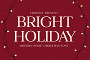 Bright Holiday Christmas Font, a Serif Font by Yukita Creative (Thumbnail 1 of 9)