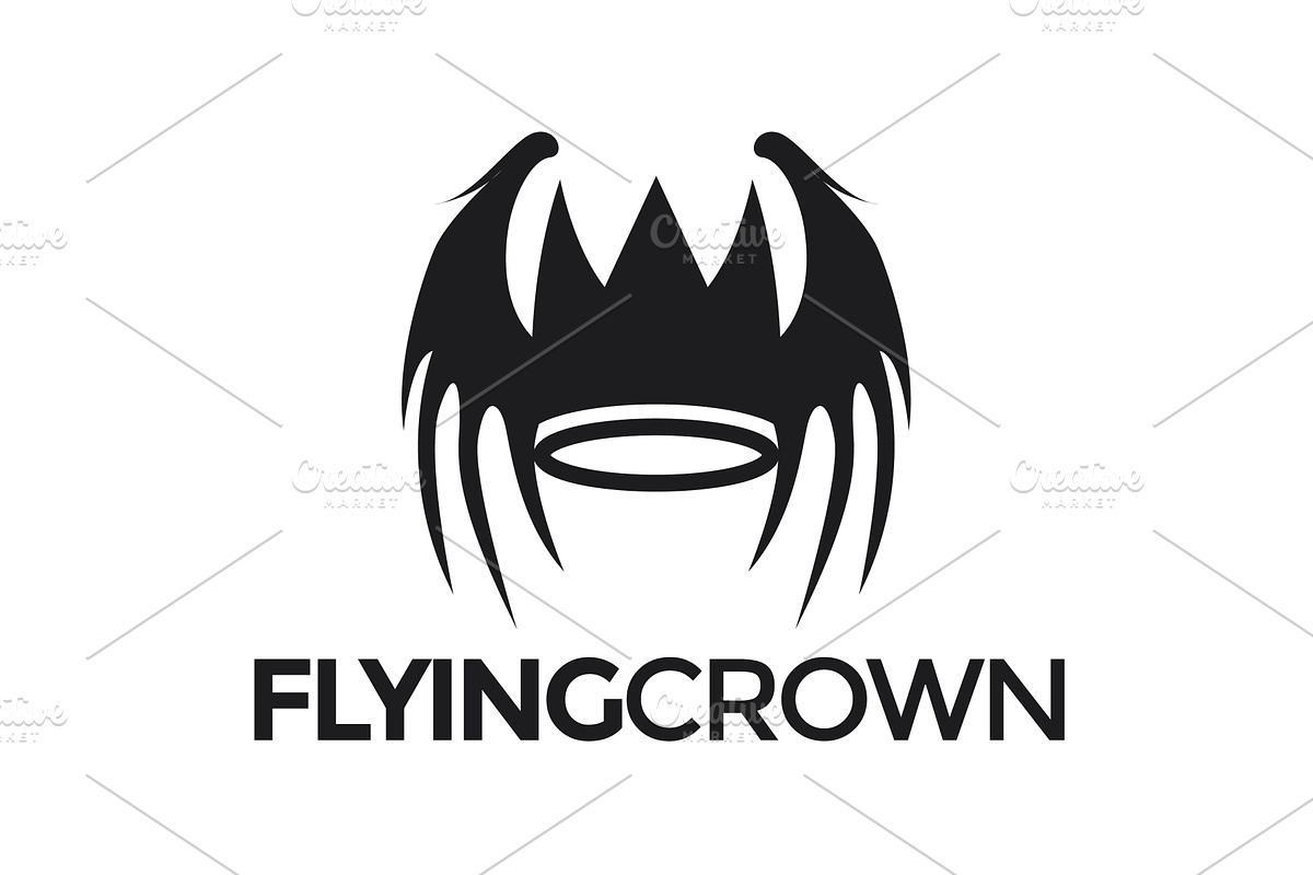Winged crown by dark creatures, an Illustration by LogosDen