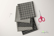 Black and White Boho Pattern Bundle, a Pattern Graphic by irenepachadesign (Thumbnail 2 of 7)