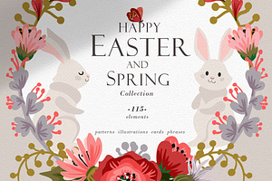 Happy Easter And Spring Collection