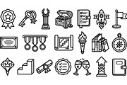 Achievement Icon Collection Set, an Illustration by designvectx (Thumbnail 1 of 3)