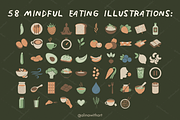Mindful Eating Illustrations, a Food Illustration by alinawithart (Thumbnail 2 of 13)
