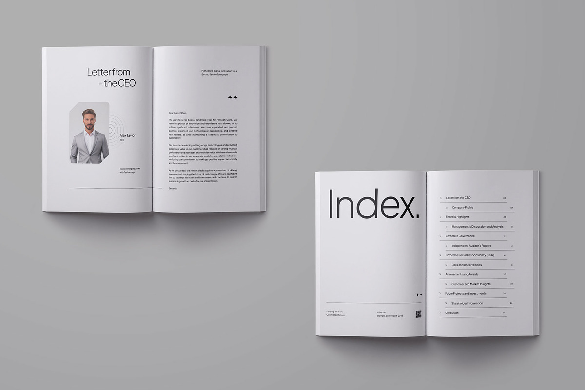 Annual Report Template - Mintech preview 2