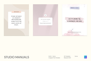 NUVIA - Canva Instagram Post Templat