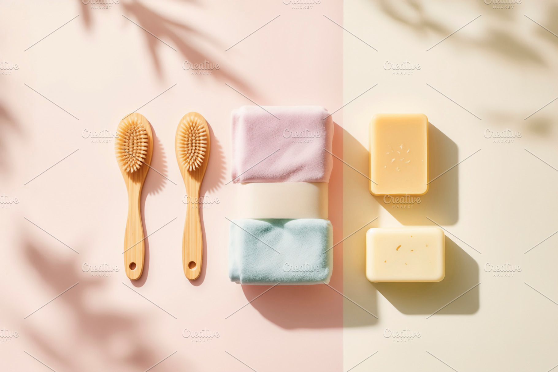 Knolling flatlay of spa and wellness, a Photo by rarrarorro