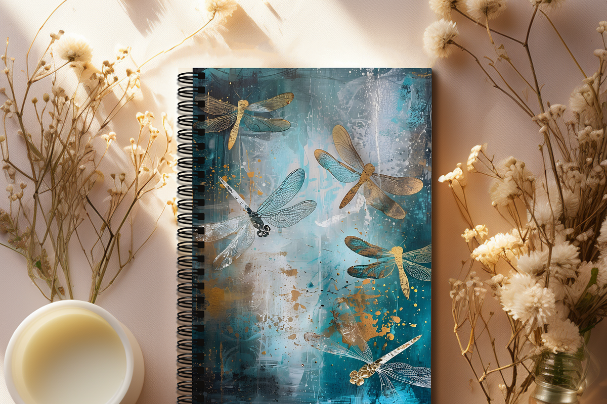 DRAGONFLY GARDEN JUNK JOURNAL PAGES, an Animal Illustration by Daring Digies (Photo 4 of 4)