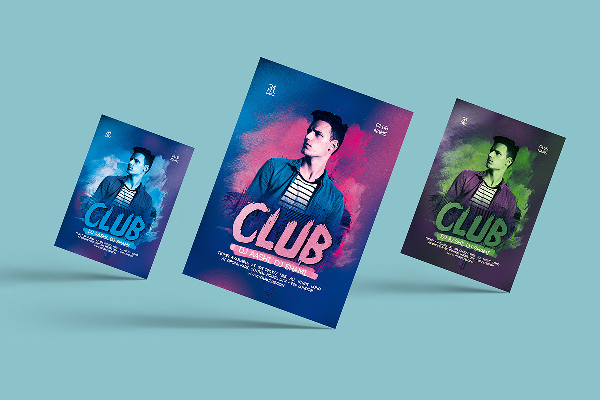 CLUB NIGHT PARTY FLYER, a Flyer Template by Flyer Arts (Photo 2 of 4)