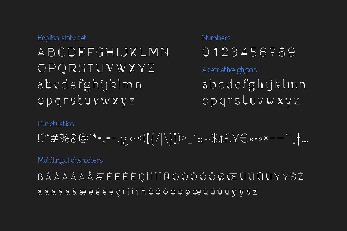 Parallax font and graphics preview 6