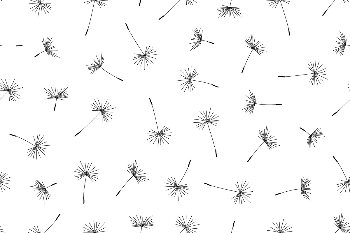 Dandelion + pattern, a Background Graphic by Volyk (Photo 3 of 3)
