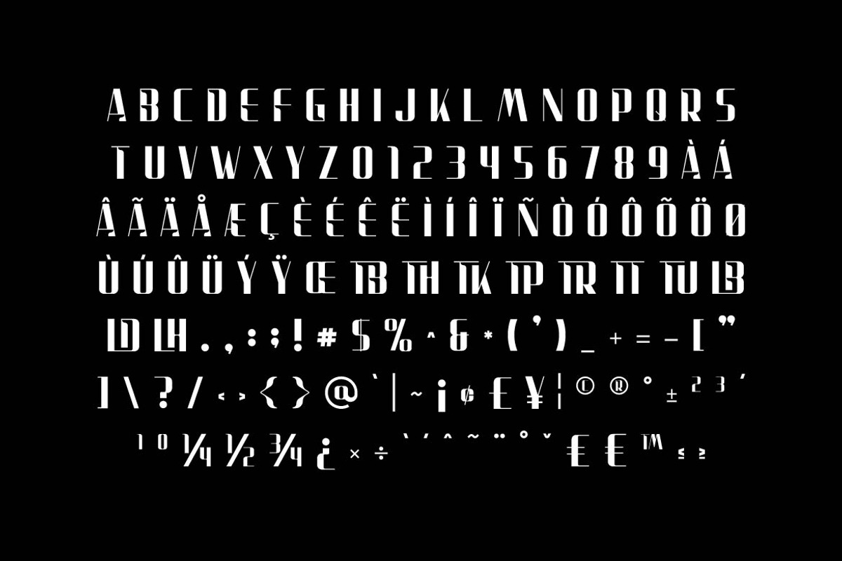 Atrago Creative Display Font, a Sans Serif Font by Artiveko (Photo 2 of 8)