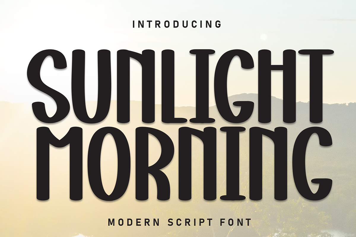 Sunlight Morning | Script Font, a Script Font by Scratchones (Photo 1 of 8)