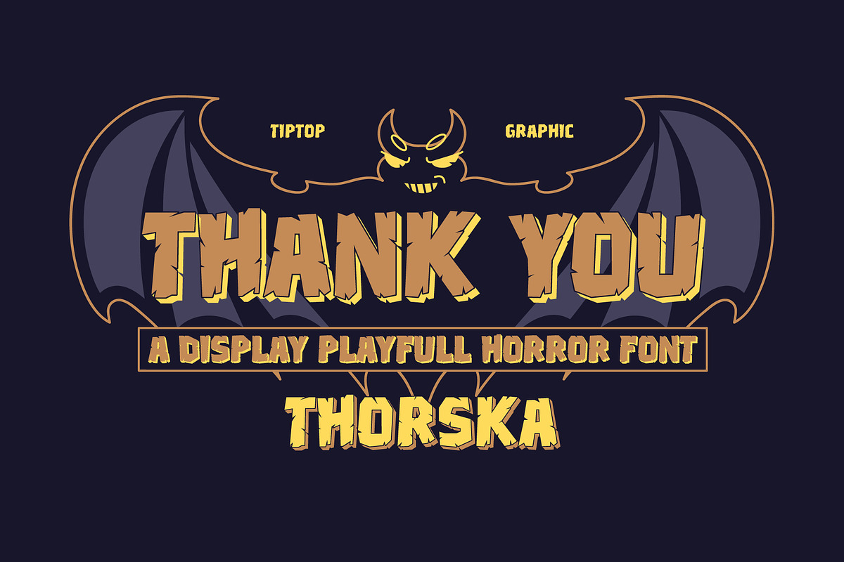 Thorska – Display Playful Horror, a Sans Serif Font by Tiptop Graphic (Photo 10 of 10)