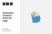 Minimalist Creative Brain Art Logo, a Branding & Logo Template by Luxury Logos (Thumbnail 1 of 4)