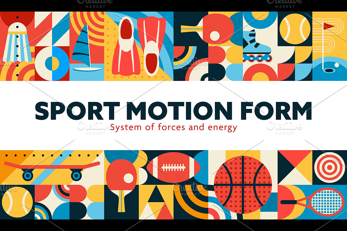Sport mosaic pattern, a Sport Illustration by Vector Tradition (Photo 1 of 3)