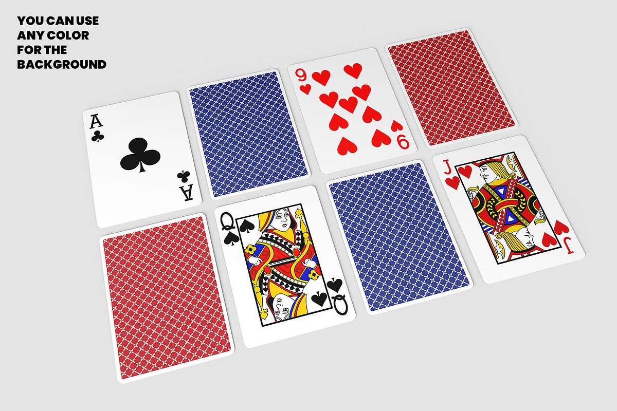 Playing Cards Mockups v4 - 14 Views, an Advertising Mockup by Illusiongraphic (Photo 7 of 26)