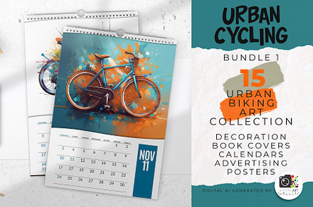 Urban Biking Art Collection Bundle 1