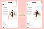 Instagram / Fashion Social Pack 2, a Social Media Template by Blossom (Thumbnail 5 of 6)