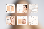 50 Skincare Instagram Templates, a Social Media Template by Adored Templates (Thumbnail 4 of 10)