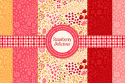 Strawberry Patterns & Clip Art, a Pattern Graphic by Eclectic Anthology (Thumbnail 9 of 12)