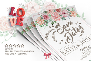 Flower Wedding Invitation