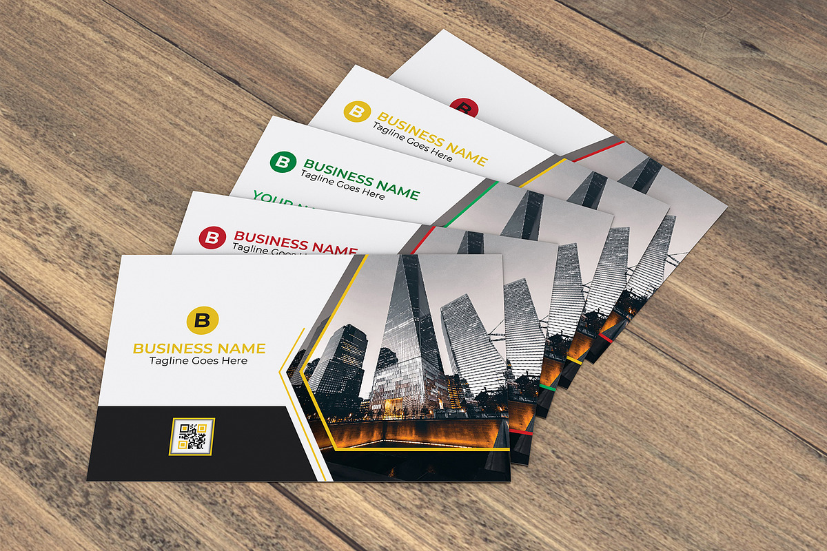 Corporate 3 Business Card Template, a Business Card Template by Shihab1234 (Photo 1 of 4)