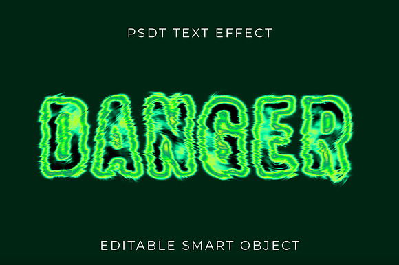 Toxic Glitch Hazard Text Effect preview 2
