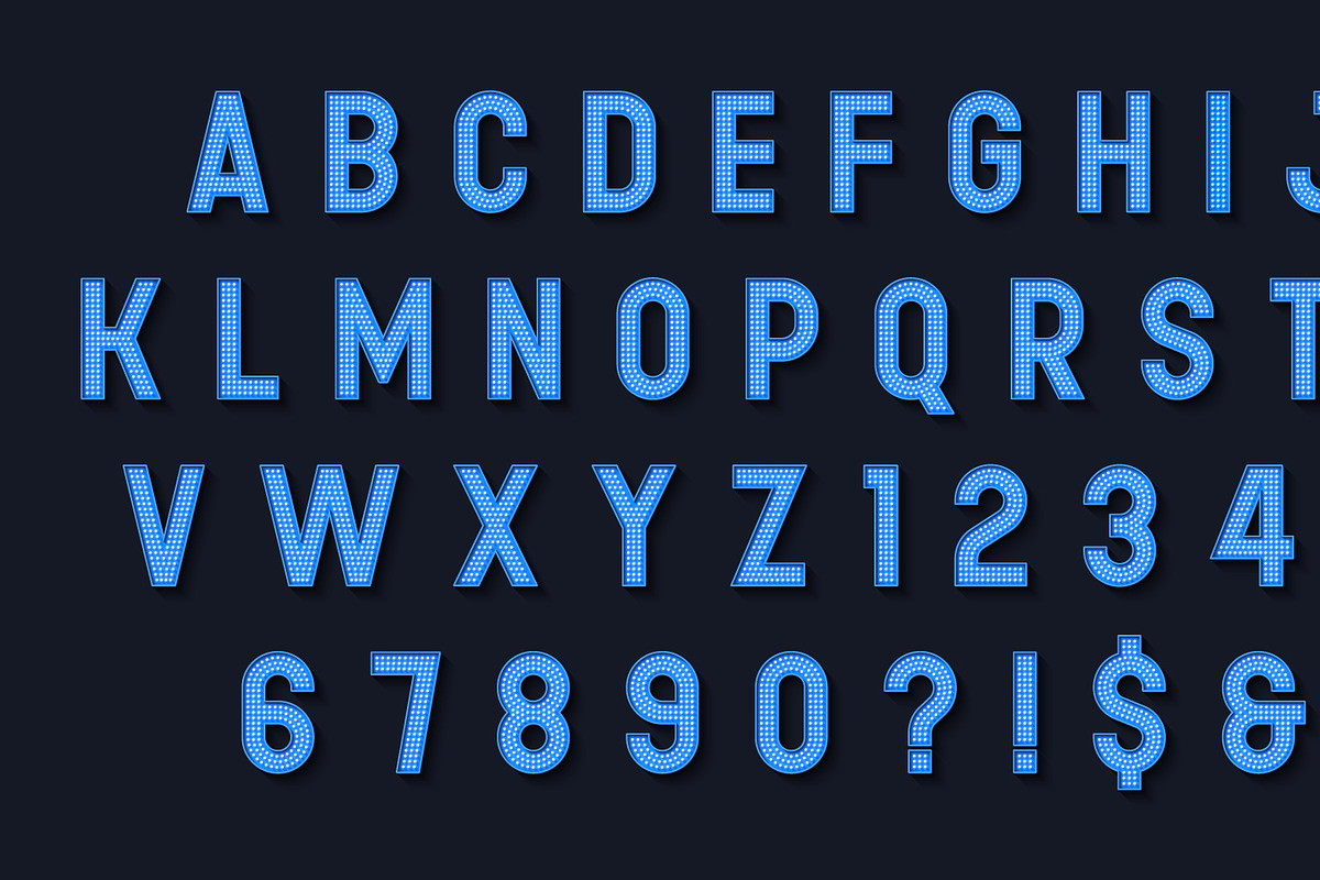 Moder Led Detailed Alphabet, an Object Graphic by RevelStockart (Photo 10 of 12)