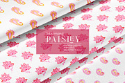Blooming paisley seamless pattern, a Pattern Graphic by AnaGuziiArt (Thumbnail 10 of 11)
