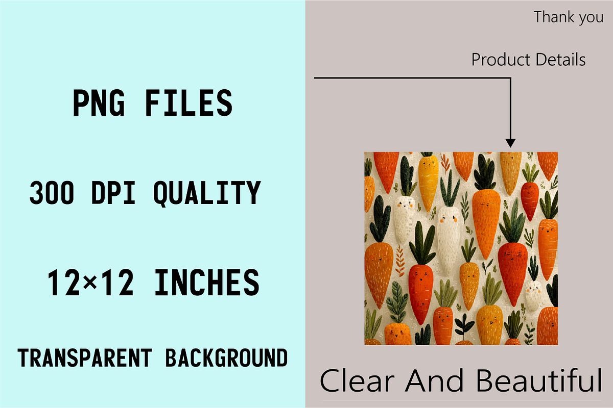 Seamless Carrot Pattern, a Pattern Graphic by SVGArt (Photo 4 of 8)