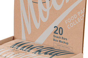 Kraft Snack Bars Display Box Mock-up