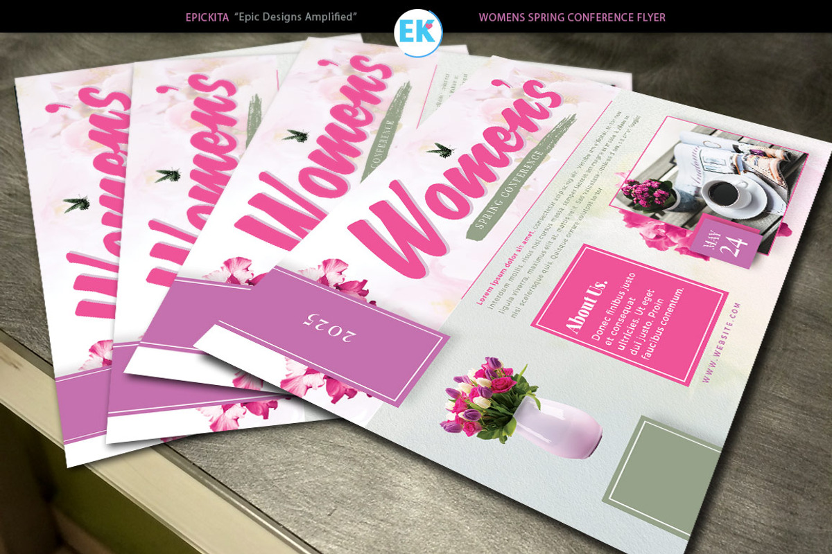 Women's Spring Conference Flyer, a Flyer Template by Epickita