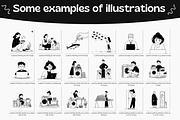Notion Style Lifestyle Illustration, a Person Illustration by DaisyStudio (Thumbnail 8 of 10)