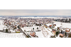 Panorama of Kintzheim, a village in Bas-Rhin - France, an Architecture Photo by Leonid Andronov